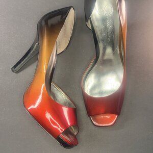 Jessica Simpson Gradient Peep Toe Heels